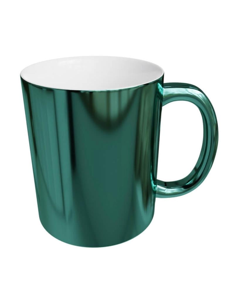 Personalised Green Metallic Mug