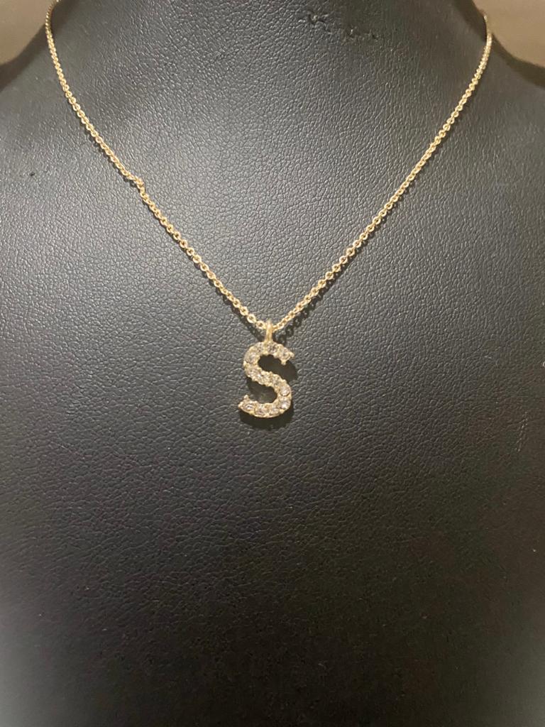 Initial S Necklace