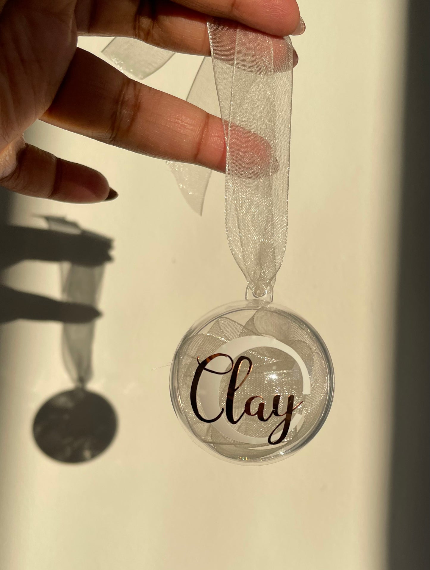 Personalised  Fillable bauble