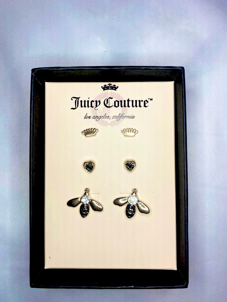 Juicy Couture 3 pack earrings