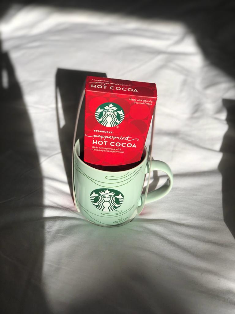 Starbucks® Mug and Cocoa with 1 oz. of Starbucks Peppermint Hot Cocoa Holiday Gift Set