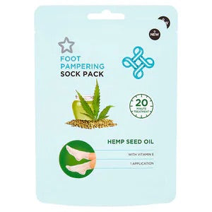 Superdrug Hemp Seed Oil Pampering Foot Mask with Foot Socks