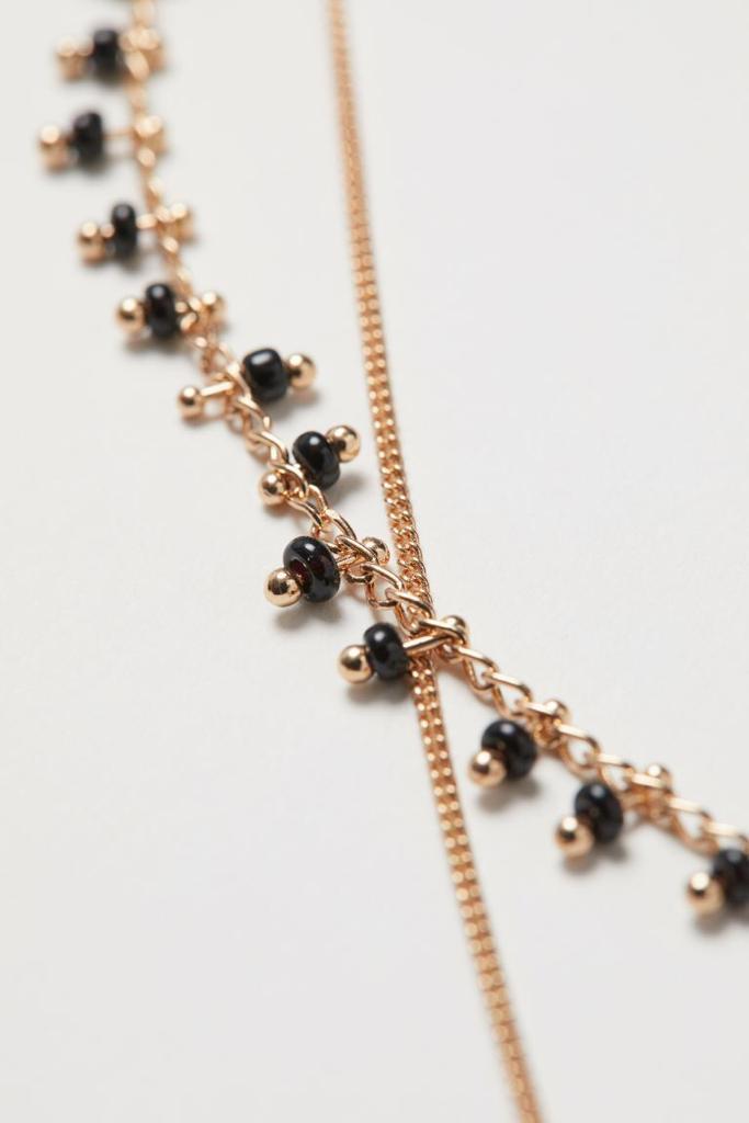 Black and Gold 2 pack layered necklace