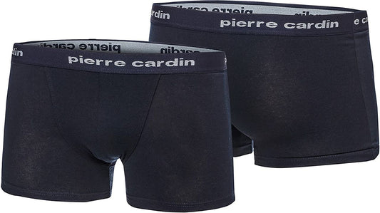 Pierre Cardin pack of dark blue fitted boxers - M