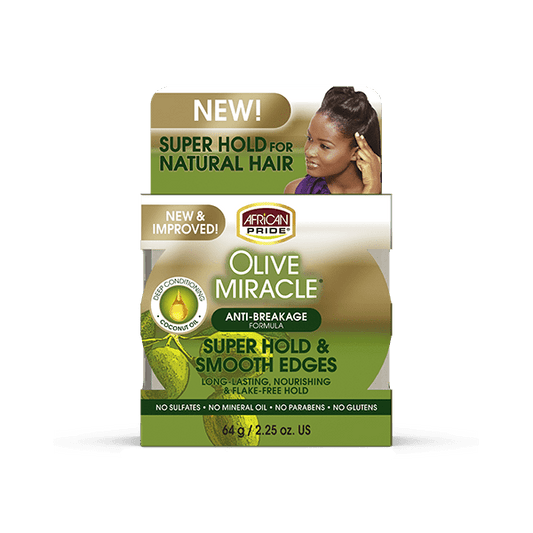 African Pride Olive Miracle Super Hold & Smooth Edges